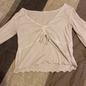 Garage long sleeve crop top